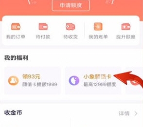 小象优品怎么开通颜值卡