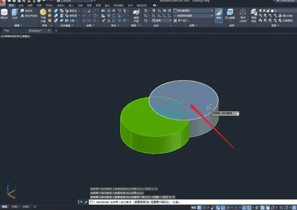 AutoCAD2020怎么检测图形干涉