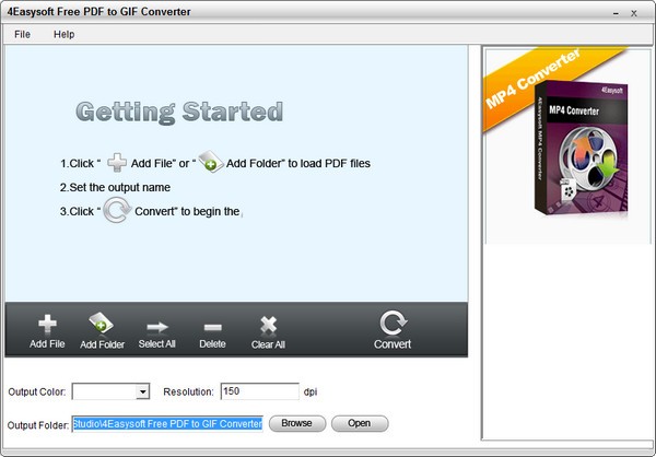 4Easysoft Free PDF to GIF Converter(PDF转GIF转换器)