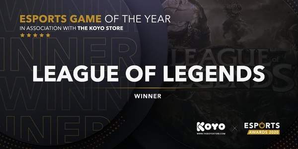 Esports Awards获奖名单：《LOL》获年度最佳电竞游戏