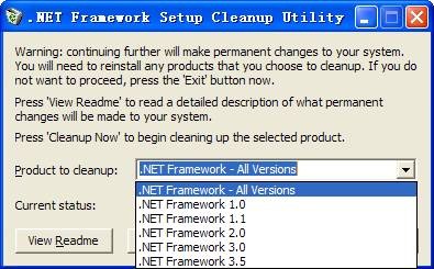 .NET Framework Cleanup Utility