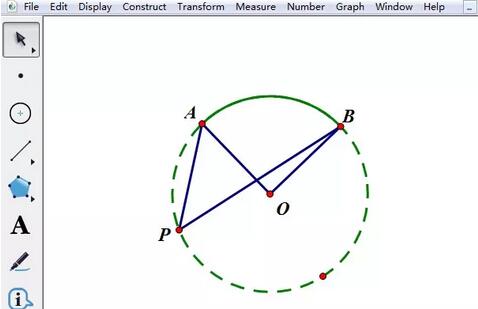 几何画板做出圆周角定理演示动画的详细步骤截图
