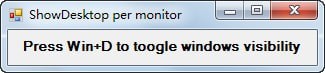 ShowDesktop Per Monitor(显示当前屏幕工具)