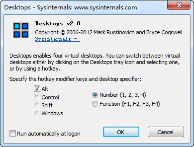 Sysinternals Desktops(虚拟桌面)