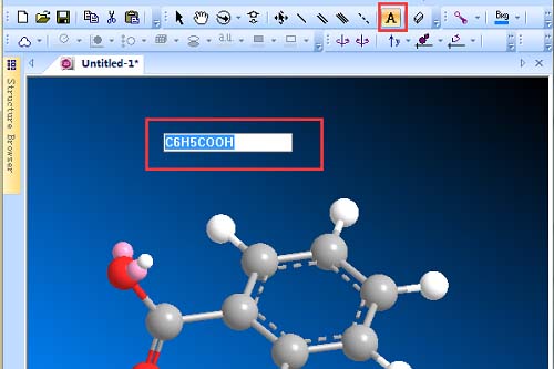 ChemOffice画分子式的详细操作截图