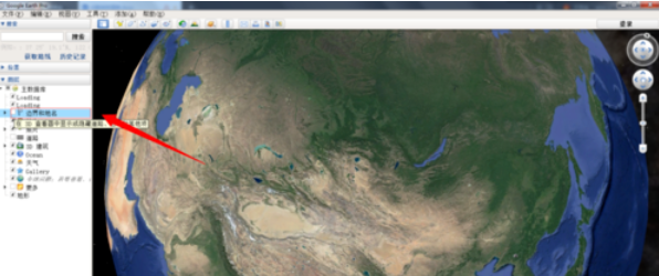 谷歌地球(google earth)查找目的地的具体方法截图