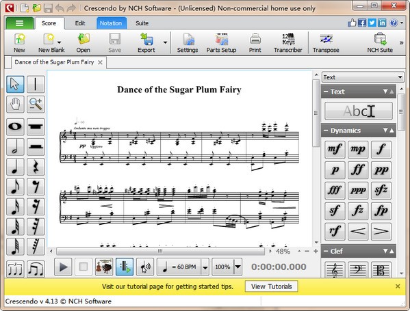 Crescendo Music Notation Editor(乐谱编辑软件)